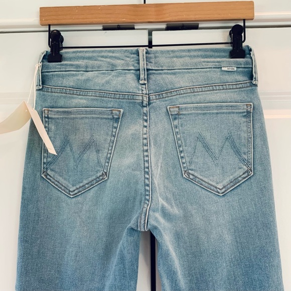 Mother Jeans The Looker Crop Swimming Pool Sunday High Rise Light Wash Size 25 - Picture 4 of 11